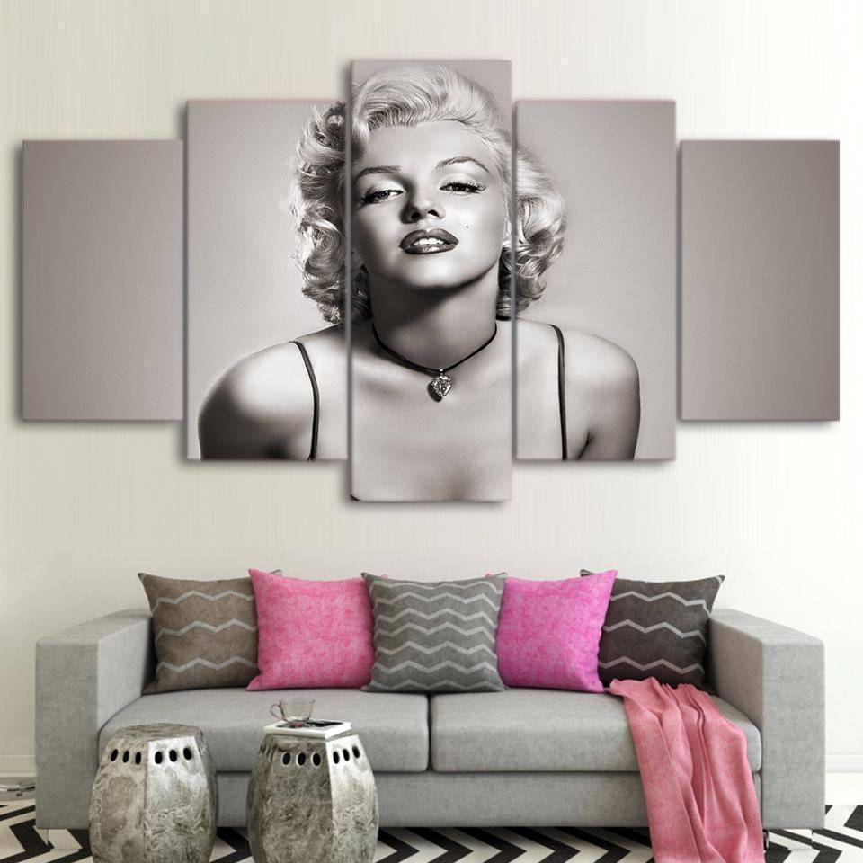 Marilyn Monroe Black white Celebrity Leinwandbilder Kunstdrucke  