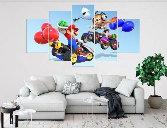 Mario Kart Super Mario Gaming Leinwandbilder Kunstdrucke  