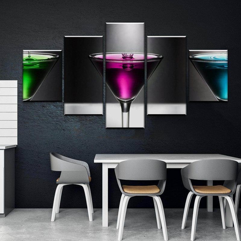 Martini Kche Und Esszimmer Wanddekoration Leinwandbilder Kunstdrucke Rahmen