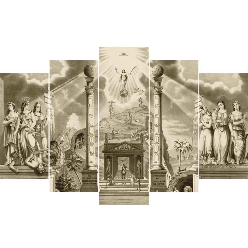 Masonic Religion Leinwandbilder Kunstdrucke Rahmen