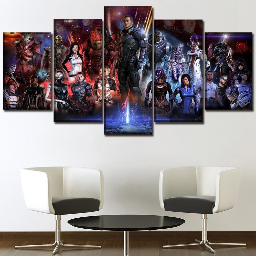 Mass Effect Characters Poster 1 Gaming Leinwandbilder Kunstdrucke  