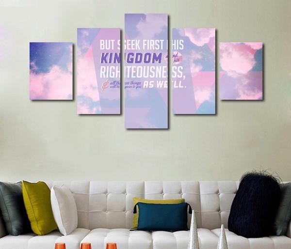 Matthew 633 #2 Seek Ye First The Kingdom Of God Bible Verse Religion Leinwandbilder Kunstdrucke Rahmen