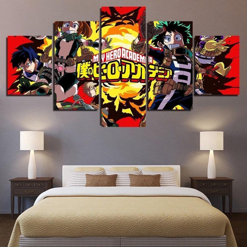 Mein Held Academia 2 Leinwandbilder Kunstdrucke Rahmen