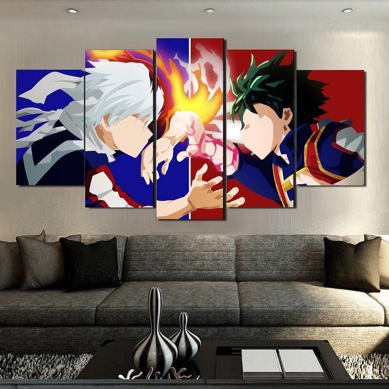 Mein Held Academia 3 Leinwandbilder Kunstdrucke Rahmen
