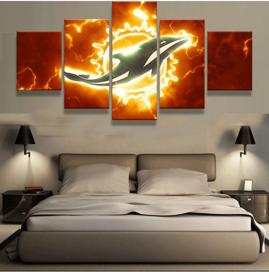 Miami Dolphin Football Sport Leinwandbilder Kunstdrucke trungten 9turv