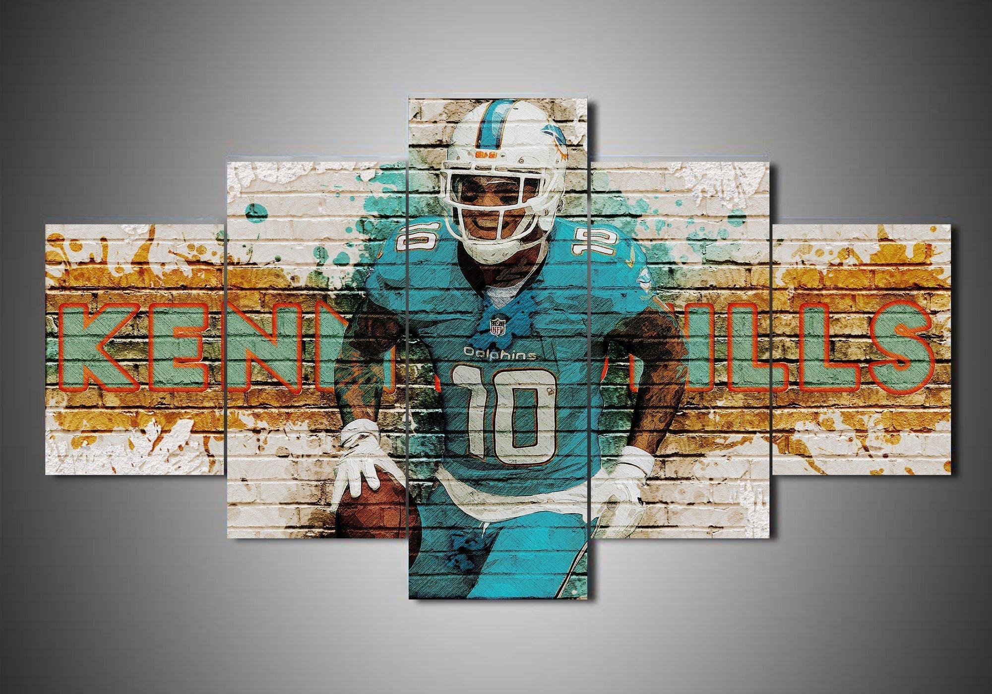 Miami Dolphins Kenny Stills – Sport Leinwandbilder für Football-Fans