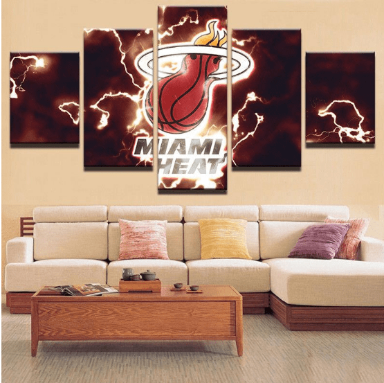 Miami Heat Basketball – Sport Leinwandbilder für Basketball-Fans