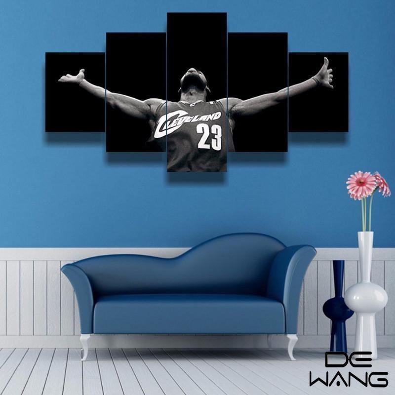 Miami Heat Lebron James Poster 3 Basketball Leinwandbilder Kunstdrucke Rahmen