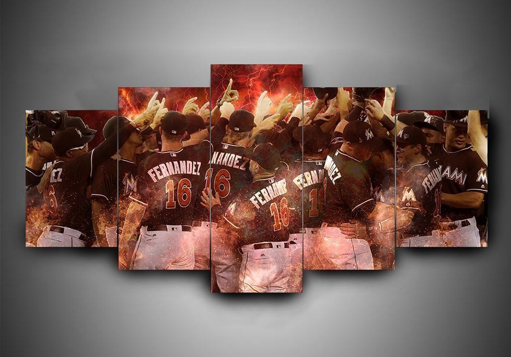 Miami Marlins Sport Leinwandbilder Kunstdrucke