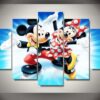 mickey mouse mickey dancing wih winnie cartoon leinwandbilder kunstdrucke 3729