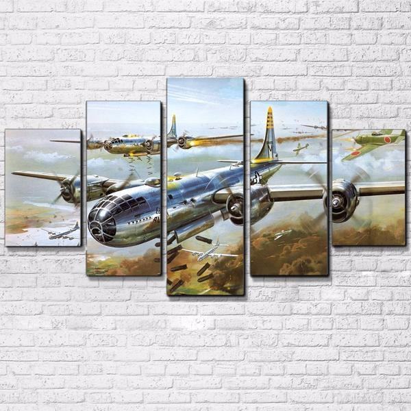 Military Airplane Jet Aircraft Airplane Leinwandbilder Kunstdrucke  