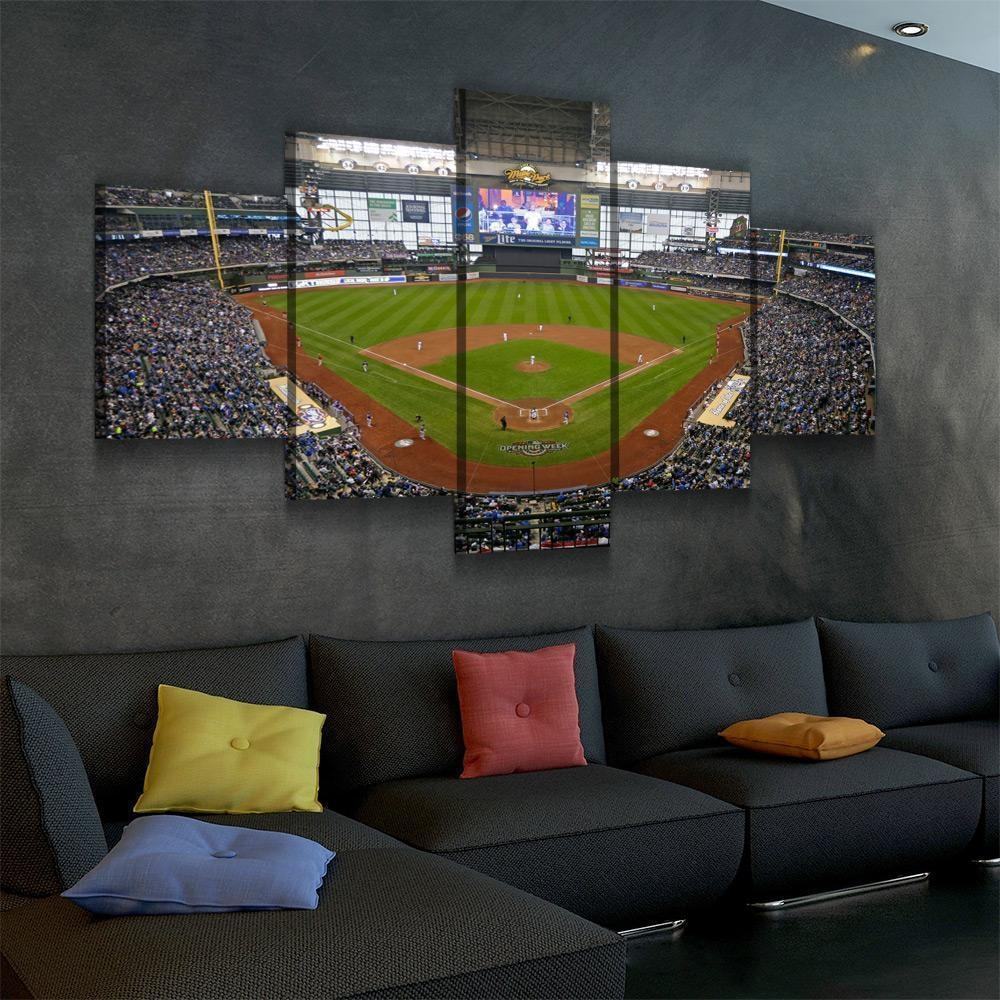 Miller Park Milwaukee Brewers 1 Baseball Leinwandbilder Kunstdrucke  
