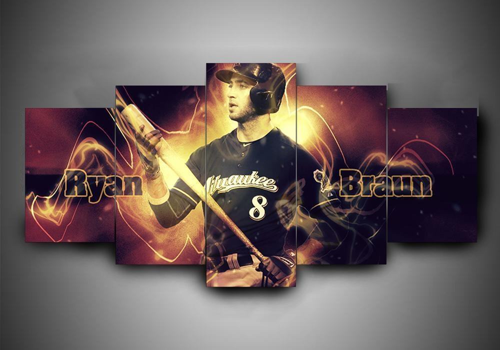 Milwaukee Brewers 3 – Sport Leinwandbilder für Baseball-Enthusiasten