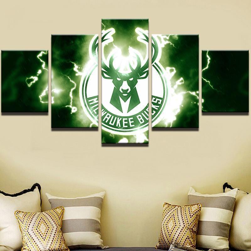 Milwaukee Bucks Nba Basketball Leinwandbilder Kunstdrucke Rahmen