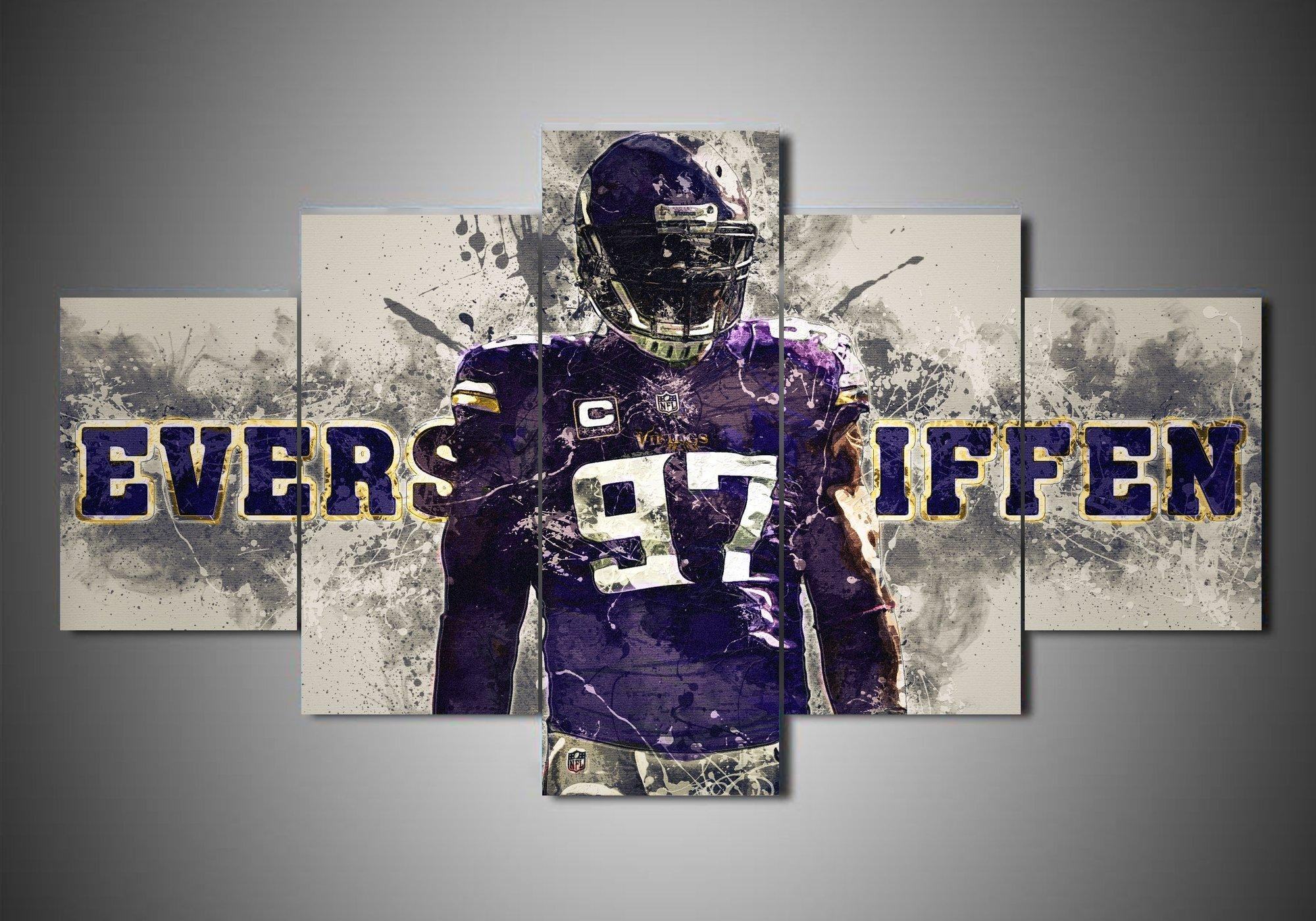 Minnesota Vikings Everson Griffen – Sport Leinwandbilder für Football-Fans