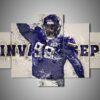 minnesota vikings linval joseph – sport leinwandbilder für football enthusiasten 4669