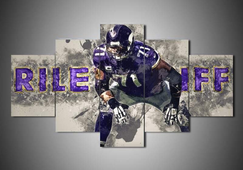 Minnesota Vikings Riley Reiff Sport Leinwandbilder Kunstdrucke  