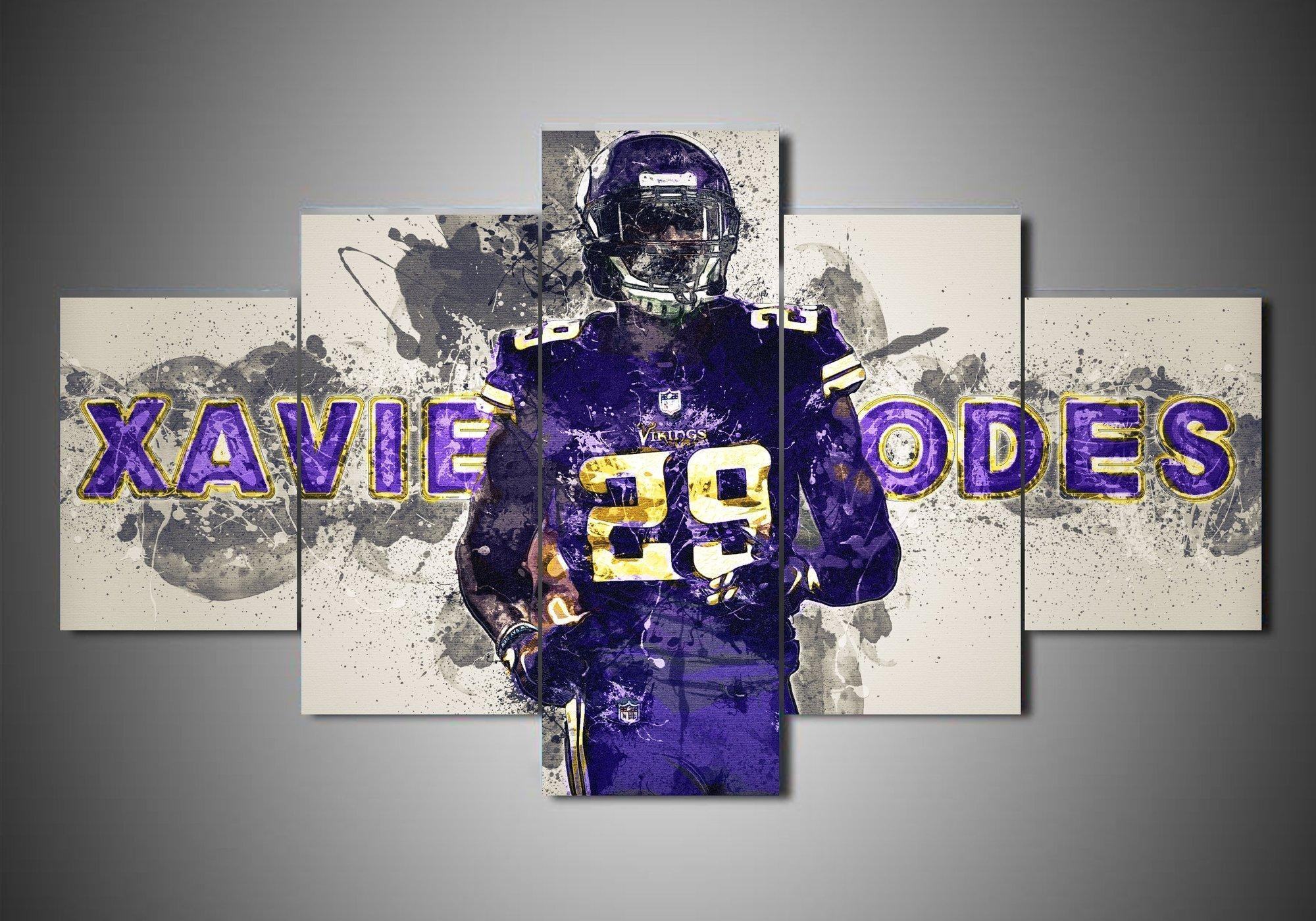 Minnesota Vikings Xavier Rhodes – Sport Leinwandbilder für Fans