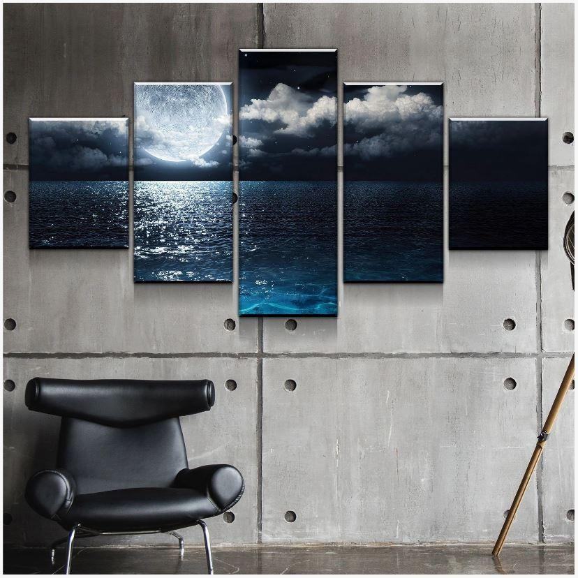 Mondlicht Leinwandbilder Kunstdrucke Rahmen