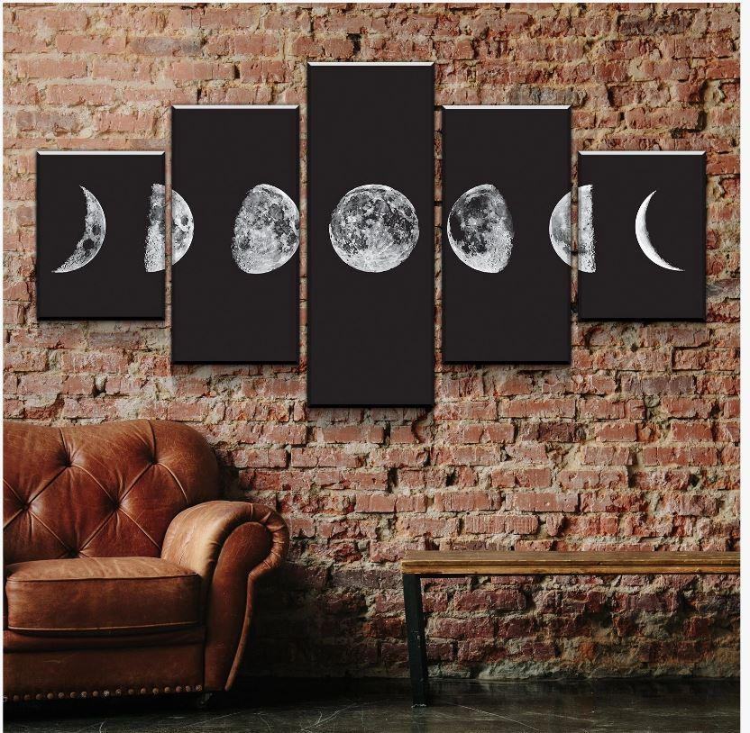 Mondzyklen Leinwandbilder Kunstdrucke Rahmen