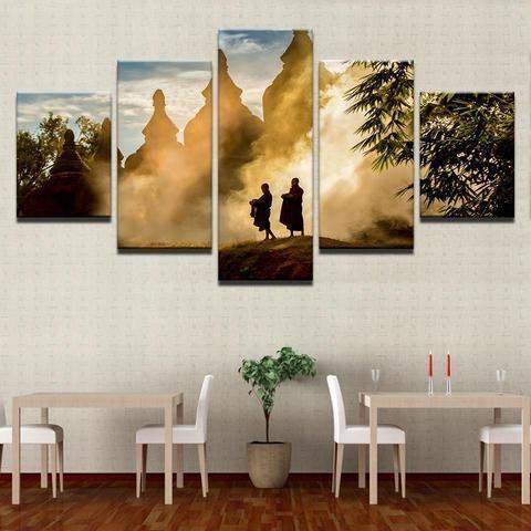 Monks Field Of Merit Religion Leinwandbilder Kunstdrucke Rahmen