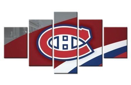 Montreal Canadians Logo 3 Ice Hockey Leinwandbilder Kunstdrucke  