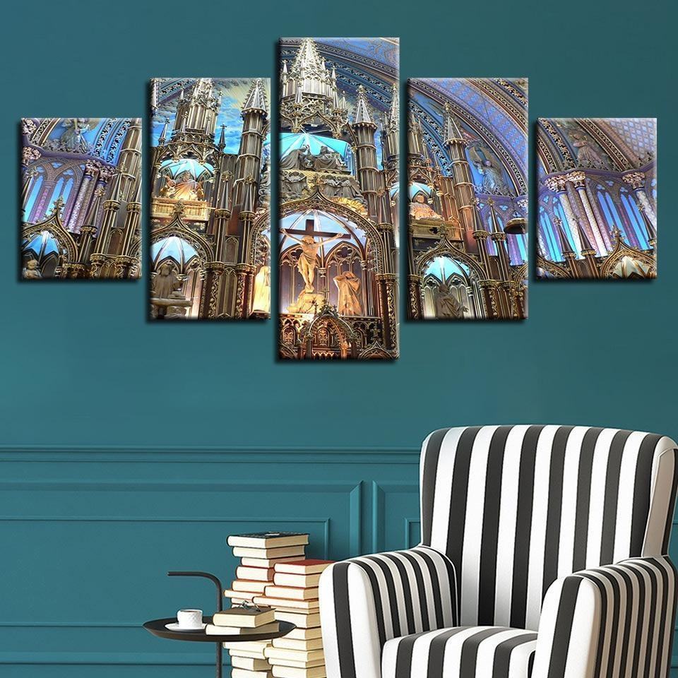 Montreal Notre Dame Basilica Religion Leinwandbilder Kunstdrucke Rahmen