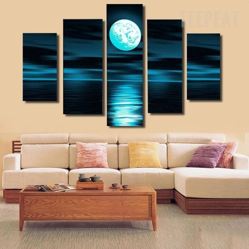 Moonlit Night Nature Leinwandbilder Kunstdrucke moonlit night nature leinwandbilder kunstdrucke 5864
