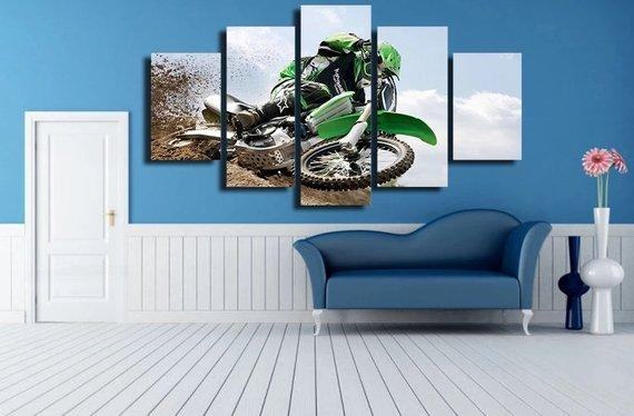 Motocross 3 – Sport Leinwanddrucke für Motocross Liebhaber