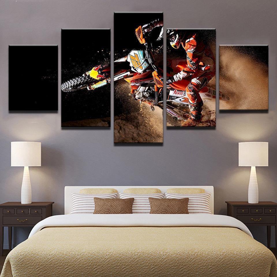 Motocross Bike – Leinwanddruck für Motocross Motorräder