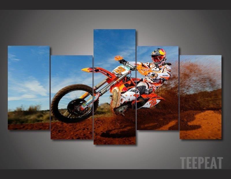 Motorcycle Racing Sport Leinwandbilder Kunstdrucke  
