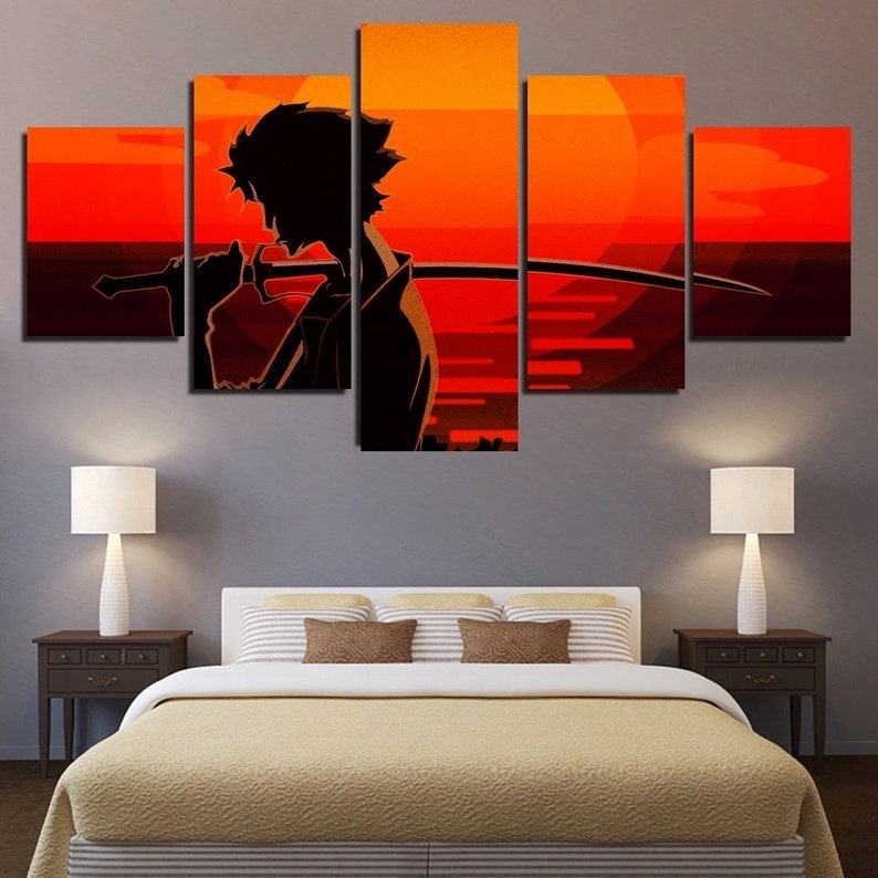 Mugens Sonnenuntergang Samurai Champloo Leinwandbilder Kunstdrucke Rahmen