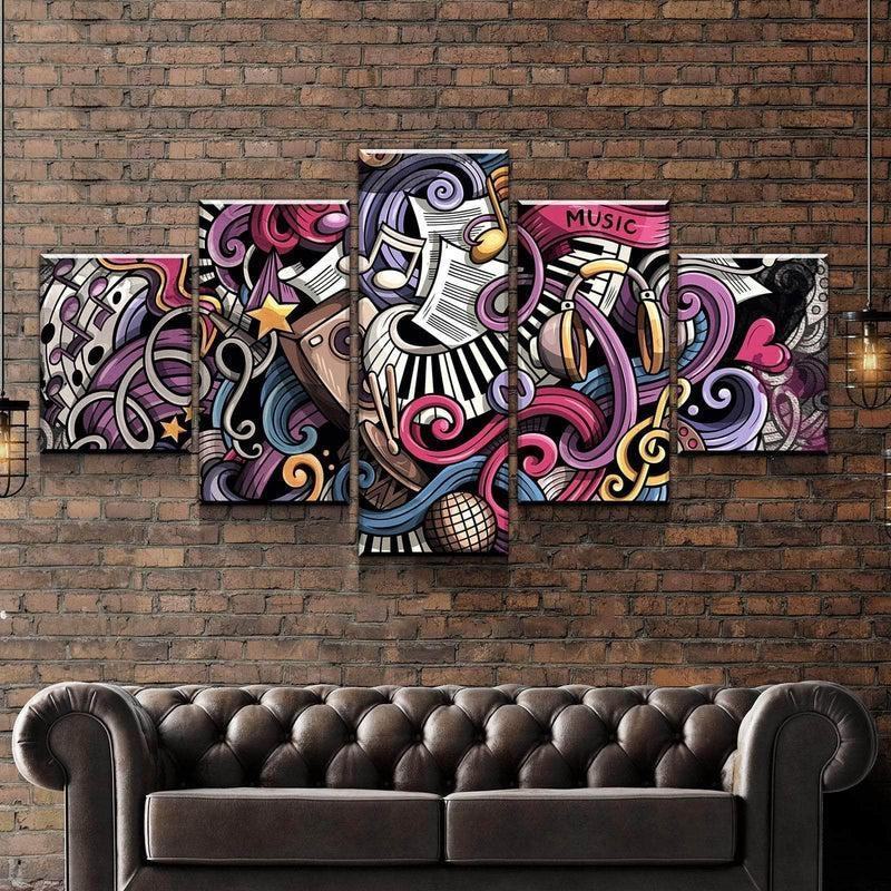 Musikalisches Wandbild Leinwandbilder Kunstdrucke Rahmen