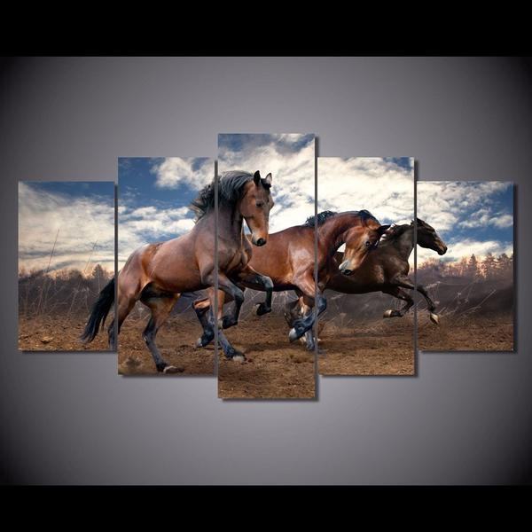 Mustangs Horse Animal Leinwandbilder Kunstdrucke  