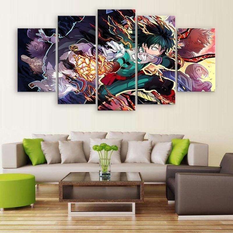 My Hero Academia Izuku Midoriya 2 Anime Leinwandbilder Kunstdrucke Rahmen