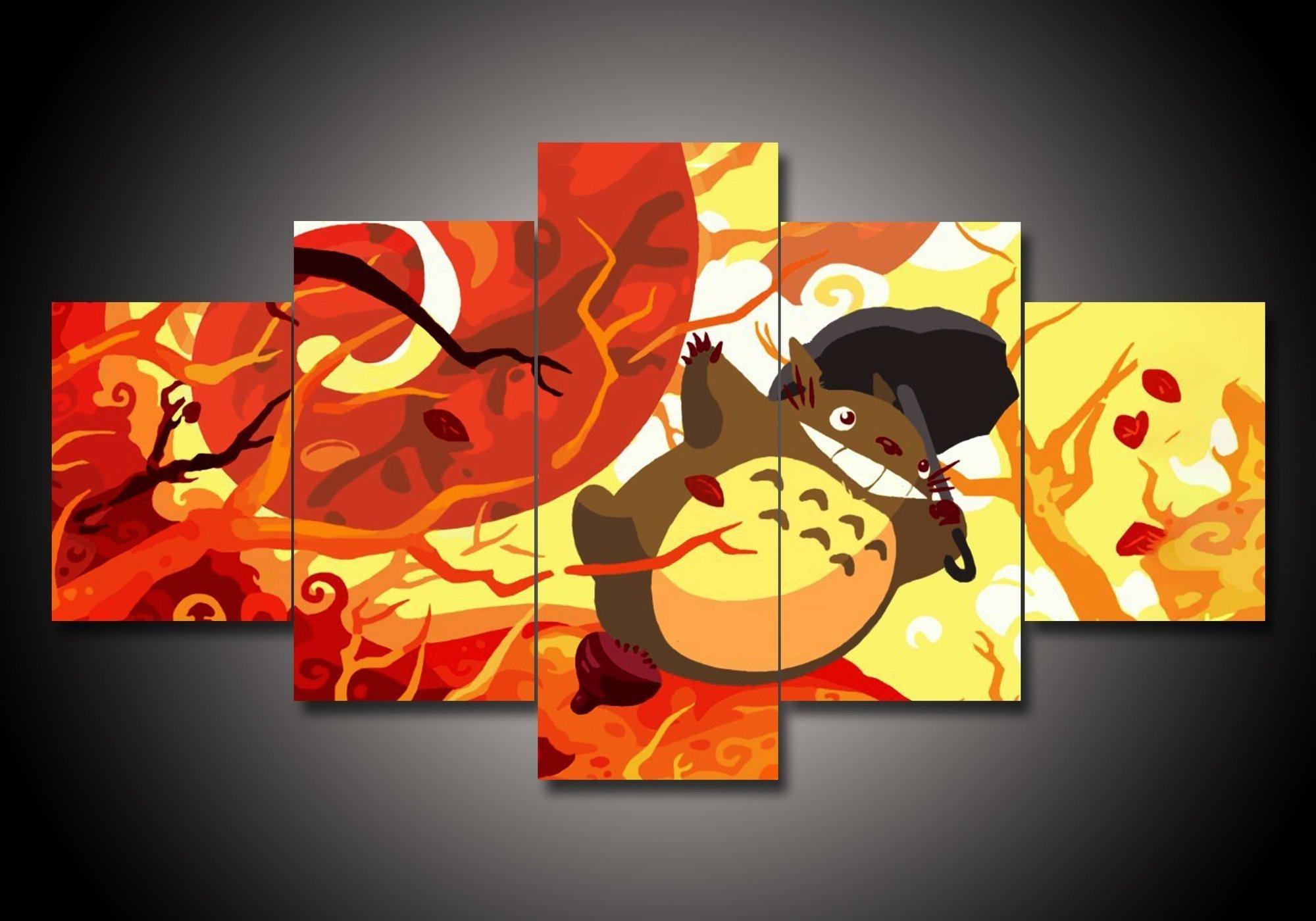 My Neighbor Totoro 4 Anime Leinwandbilder Kunstdrucke Rahmen