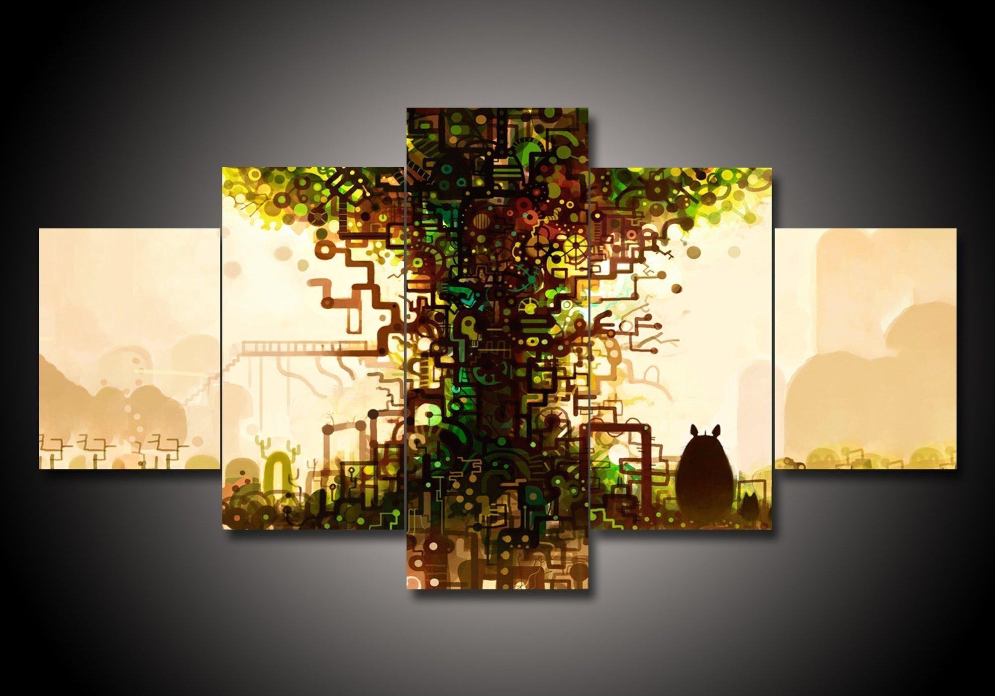 My Neighbor Totoro 5 Anime Leinwandbilder Kunstdrucke Rahmen