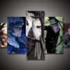 Naruto 5 Anime Leinwandbilder Kunstdrucke Rahmen