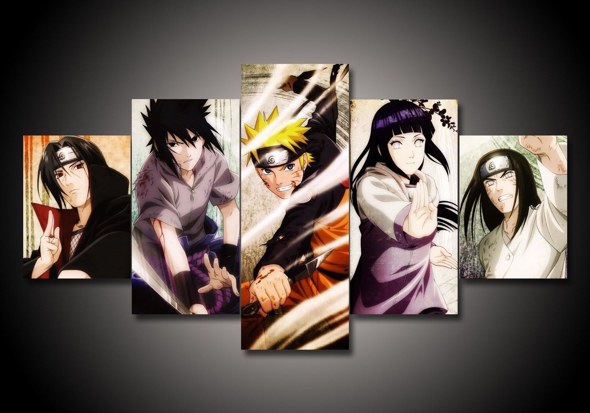 Naruto 6 Anime Leinwandbilder Kunstdrucke Rahmen