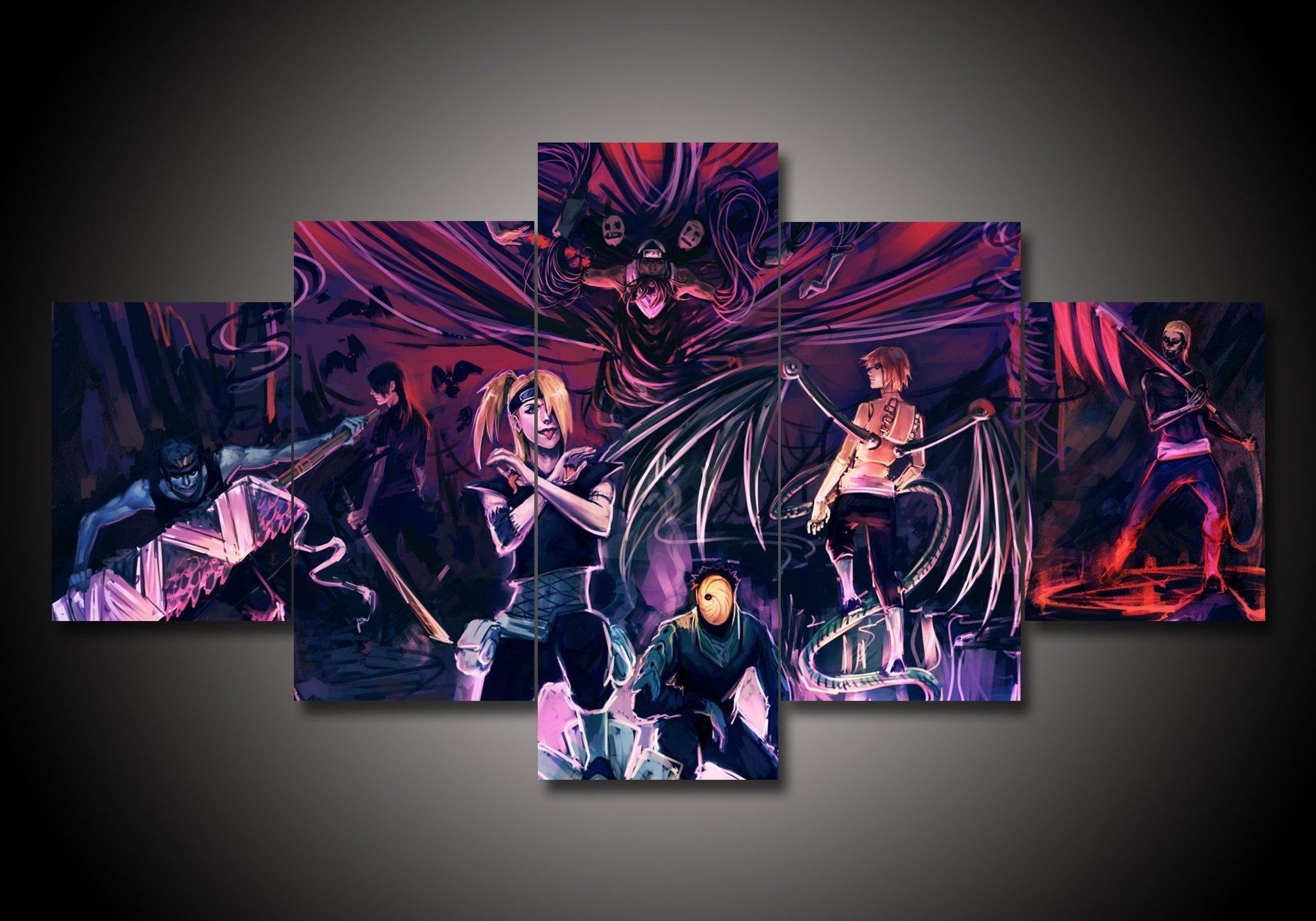 Naruto 7 Anime Leinwandbilder Kunstdrucke Rahmen