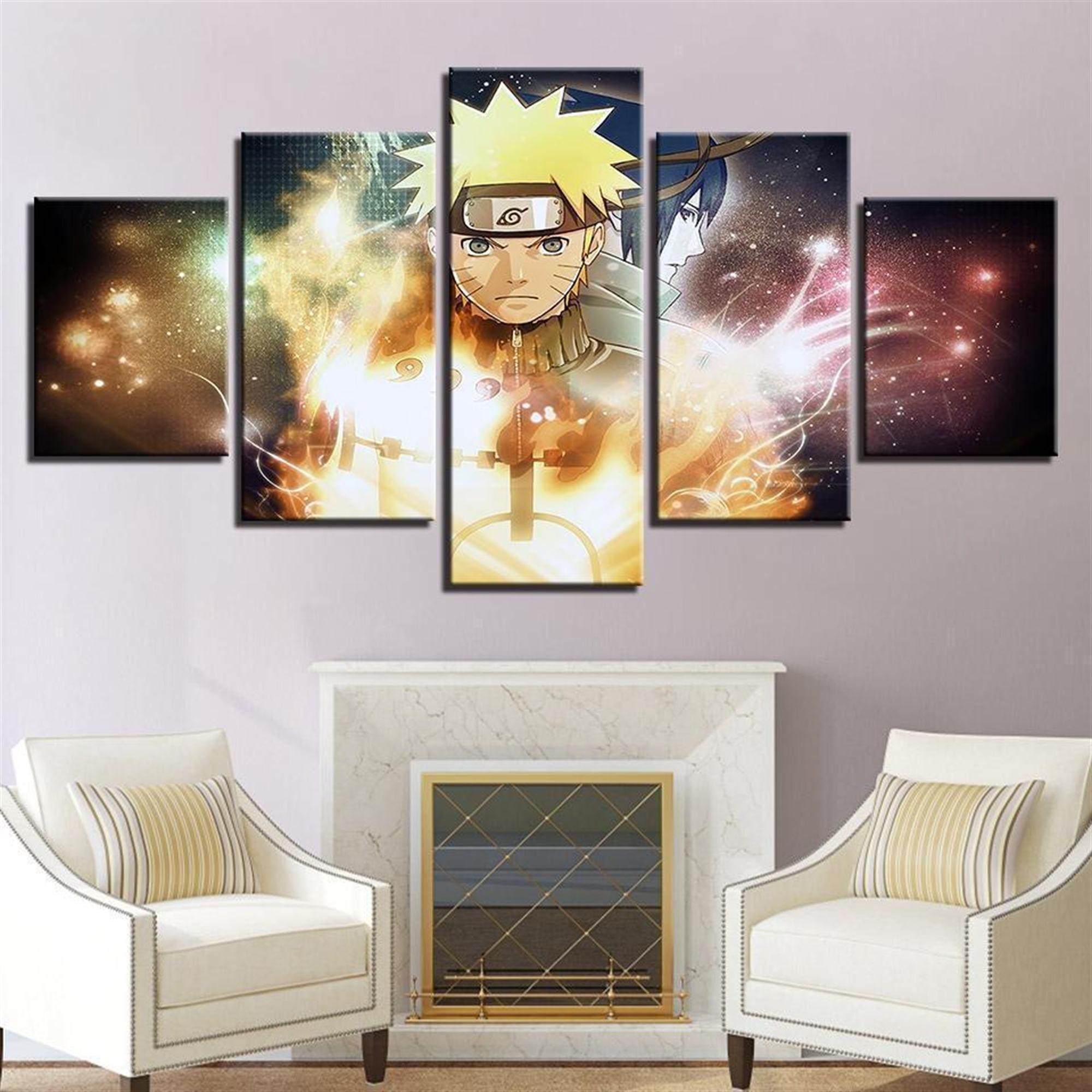 Naruto And Sasuke 02 Anime Leinwandbilder Kunstdrucke Rahmen