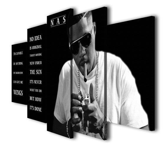 Nas Rapper Famous Person Leinwandbilder Kunstdrucke Nas Rapper Famous Person Leinwandbilder Kunstdrucke