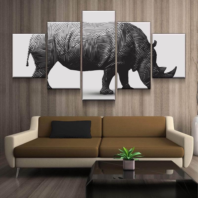 Nashorn Leinwandbilder Kunstdrucke Rahmen