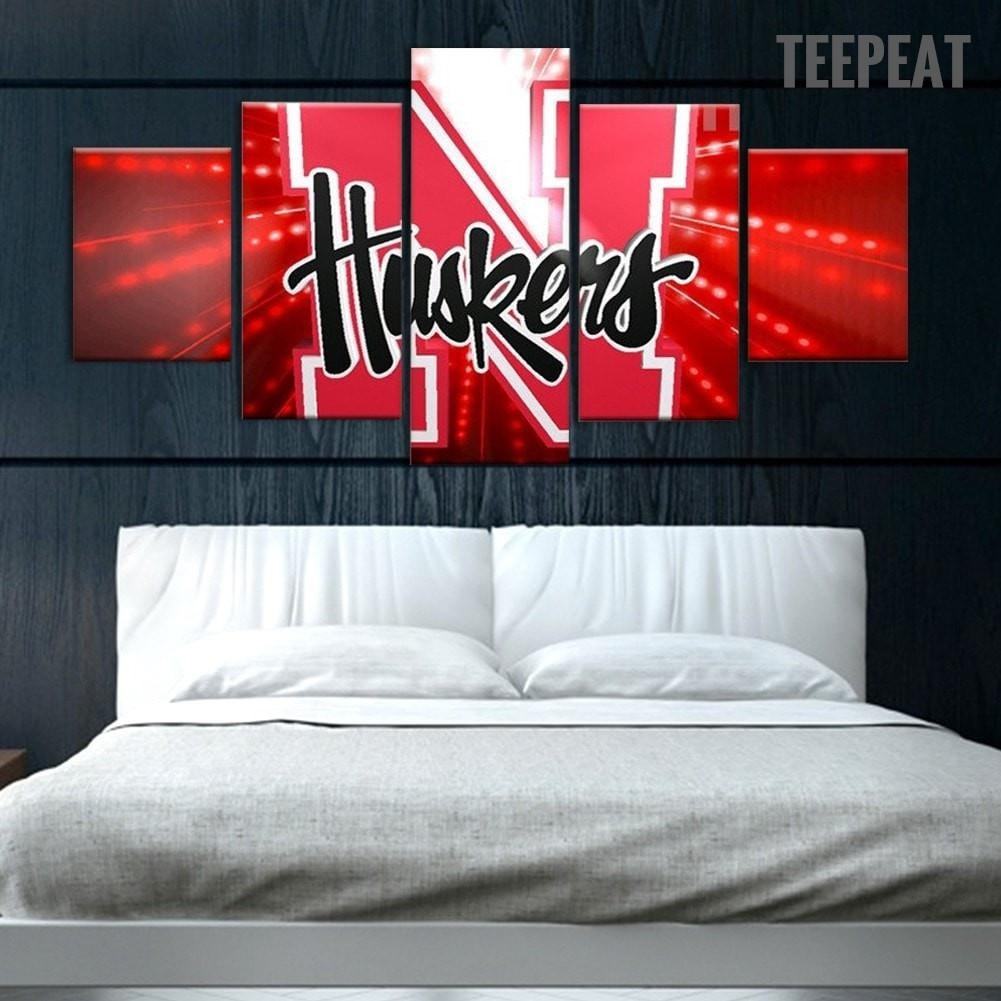 Nebraska Cornhuskers Stadion – Leinwanddruck für Cornhuskers Fans
