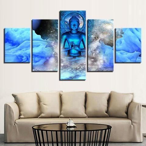Nebula Buddha Religion Leinwandbilder Kunstdrucke Rahmen