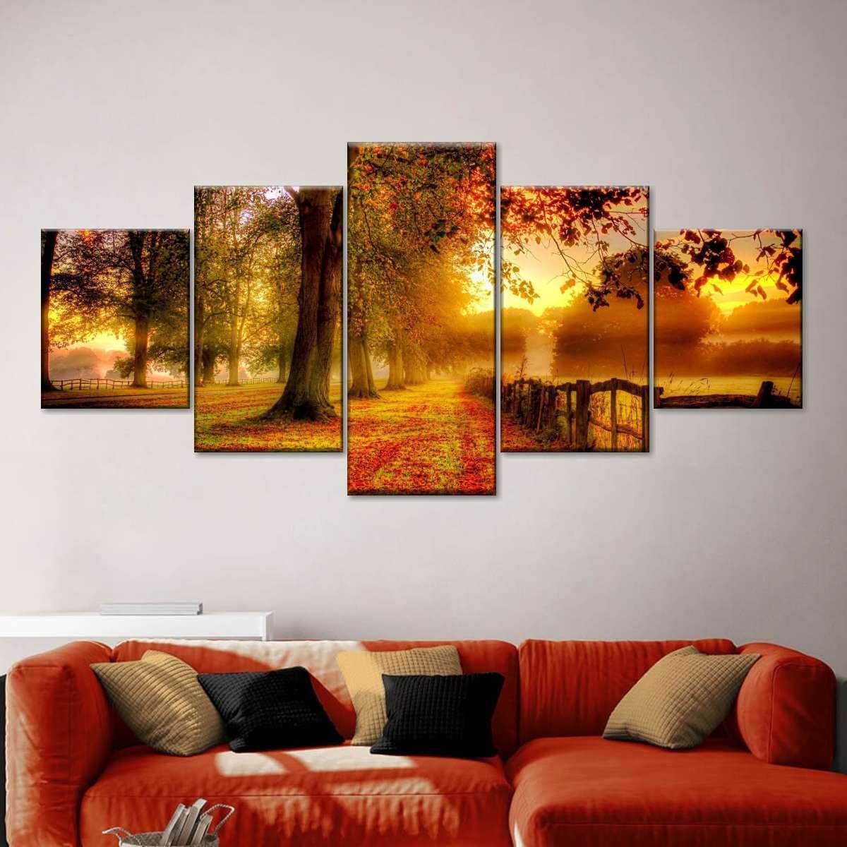 New England Herbst Leinwandbilder Kunstdrucke Rahmen