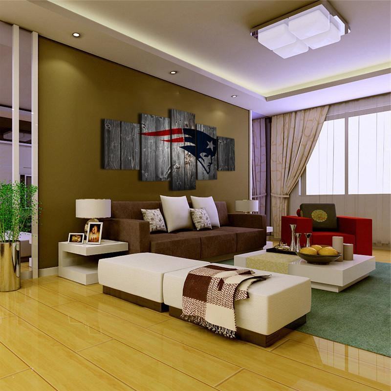 New England Patriots Football Amerikaner – Leinwanddruck für Football Enthusiasten