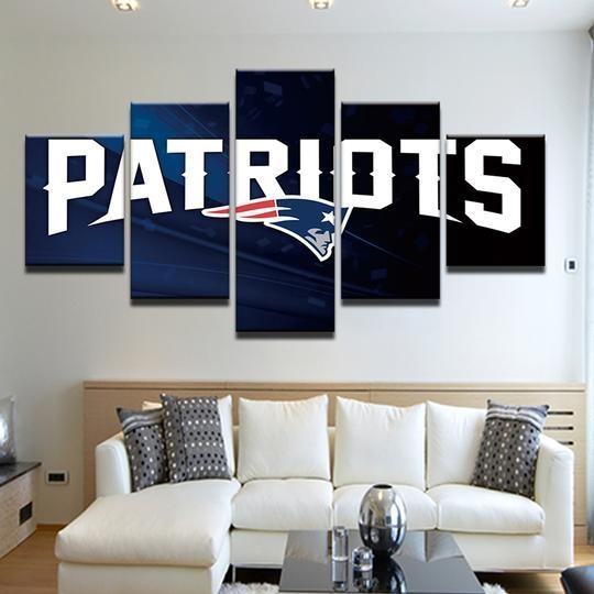 New England Patriots Football – Leinwanddruck für Patriots Fans