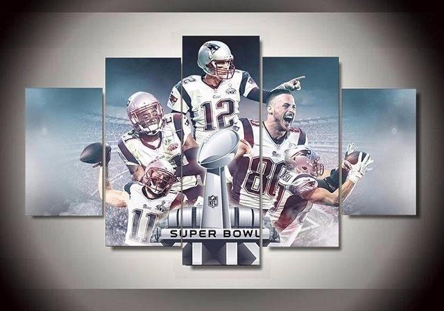 New England Patriots Sportteam – Leinwanddruck für Football Liebhaber