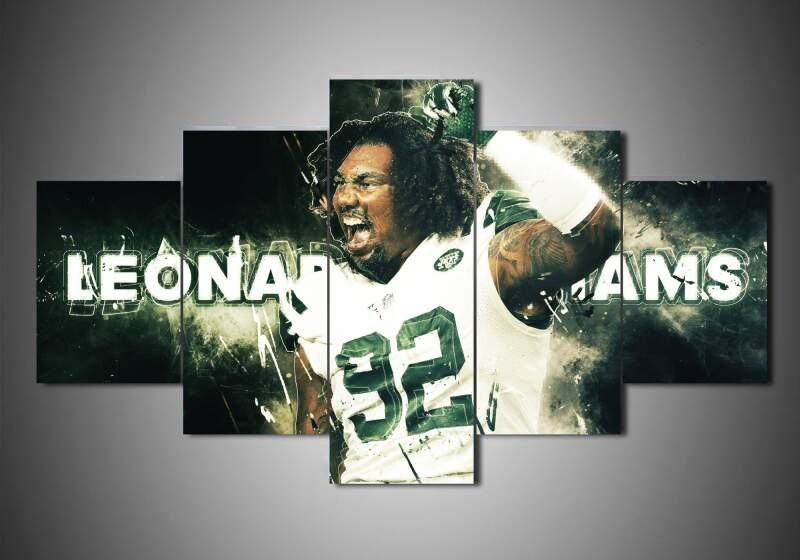 New York Jets Leonard Williams Sport Leinwandbilder Kunstdrucke  